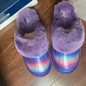 Authentic UGG Sequin Purple Ombré Slides/Slippers